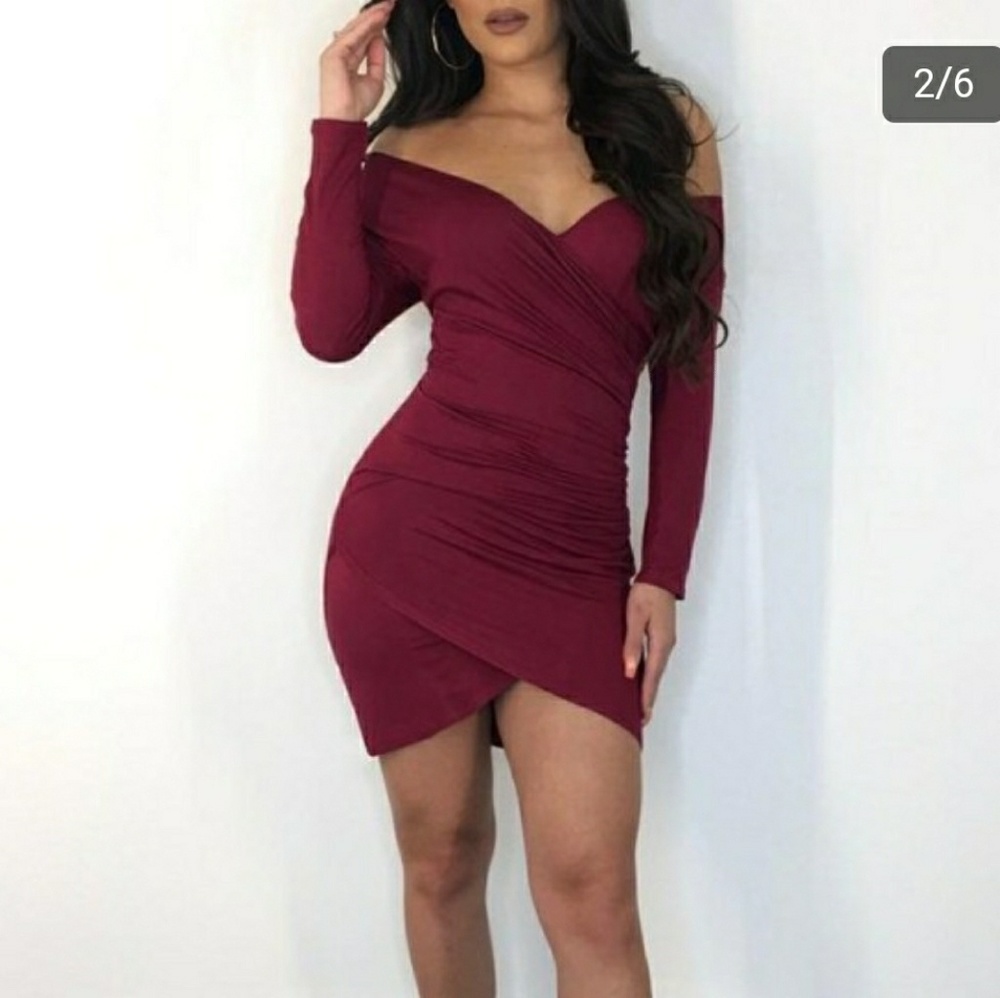 🛍💕Off the Shoulder Wrap Around dress